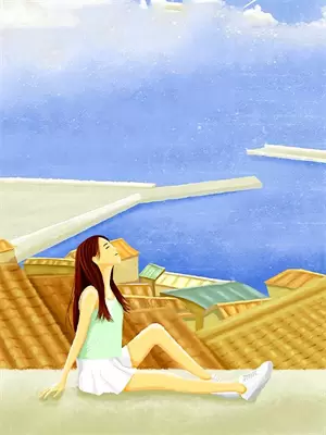 慵懒女孩