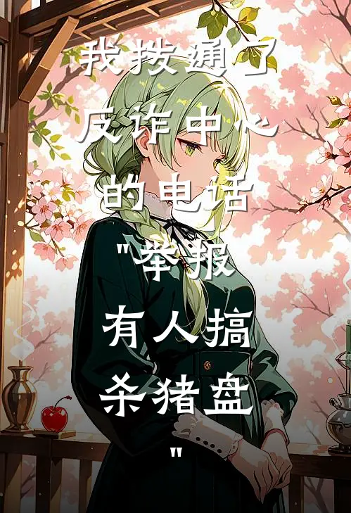 我拨通了反诈中心的电话："举报，有人搞杀猪盘。"